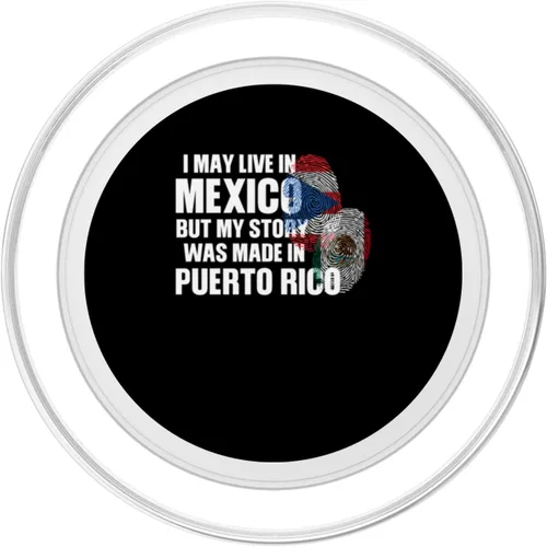 Vista 2 de I may live Mexico story was made in Puerto rico Puerto rico PopSockets MagSafe PopGrip for iPhone