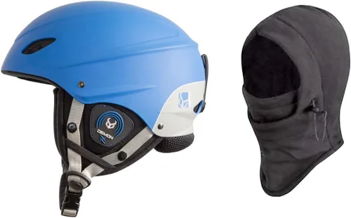 Vista 8 de Demon Phantom Casco con audio Brainteaser y pasamontañas gratis (negro, mediano)