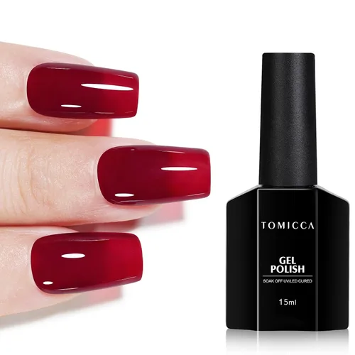 Vista 36 de TOMICCA Esmalte de uñas de gel marrón café, 0.5 onzas líquidas, esmalte de uñas de secado con LED UV para arte de uñas, manicura en casa, otoño e