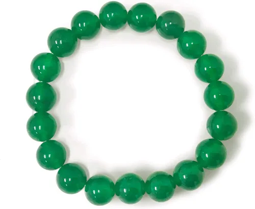 Vista 271 de Gem Avenue Handmade Round Bead Stretch Bracelet Unisex Natural Stone Beaded Jewelry for Men & Women, Elastic Wristband for Daily Wear