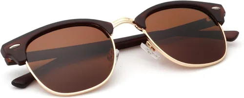 Vista 46 de KALIYADI Gafas de sol polarizadas para hombres y mujeres, marco semi sin montura, para conducir con bloqueo UV A01-(1 Pack) Tortuga Mate G15