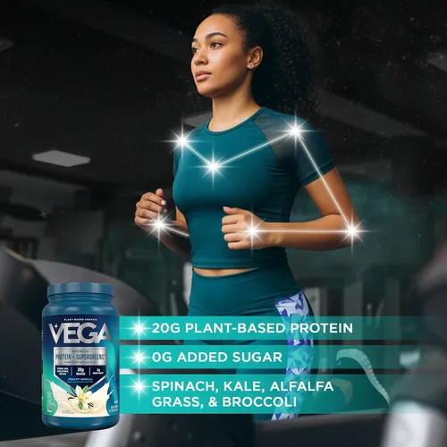 Vista 3 de Envase de proteínas y hierbas en polvo de Vega, VEG00670, S, 1, 1