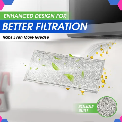 Vista 4 de Filtro de microondas de repuesto de 13.30 x 5.85 pulgadas para filtro de microondas 6802A 4393862 Whirlpool se adapta a varias marcas – Filtro