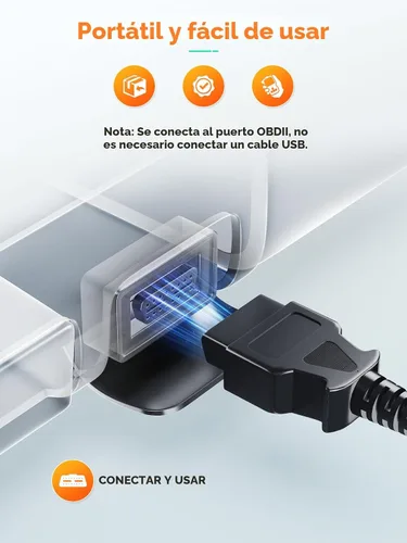 Vista 5 de ANCEL AD410 Escáner OBD2 Mejorado, Lector de Códigos de Vehículo para Luz de Check Engine, Escáner Automotriz OBD II para Diagnóstico de Fallas