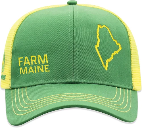 Vista 91 de John Deere Gorra de béisbol con logotipo y malla trasera con contraste, para hombre