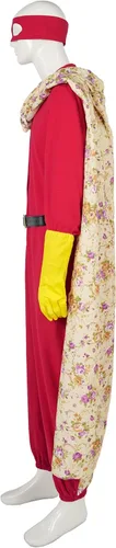 Vista 6 de BREVTXIS Blankman - Disfraz de ladrón rojo para adulto, para fiesta de Halloween, truco o trato, fiesta de disfraces y cosplay