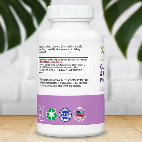 Vista 3 de Glucosamina condroitina MSM - Suplemento natural de apoyo articular - Suplementos avanzados de reparación y alivio para hombres y mujeres - Vegano