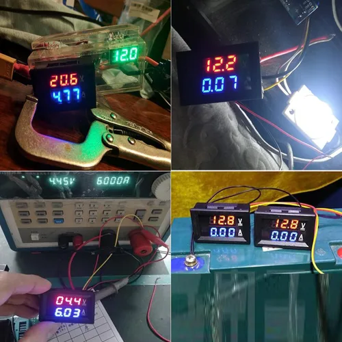 Vista 7 de Paquete de 3 voltímetros digitales LED de 0.28 pulgadas DC 100 V