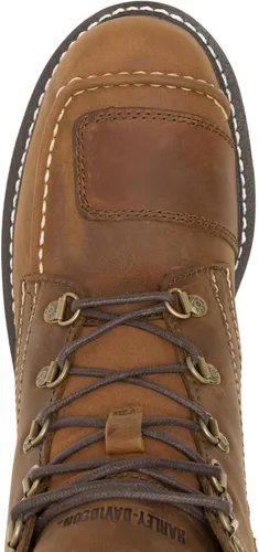 Vista 20 de Harley-Davidson Botas Hagerman de motociclista marrón de 5 pulgadas para hombre