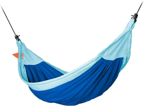 Vista 9 de LA SIESTA Hamaca Moki XXL para familia y niños, juego en interiores y exteriores, materiales fáciles de limpiar, algodón súper suave, a partir de 3