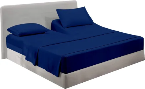 Vista 73 de Juego de sábanas de algodón de 600 hilos tamaño Queen dividido para base de cama ajustable, juego de sábanas de 4 piezas con bolsillo profundo