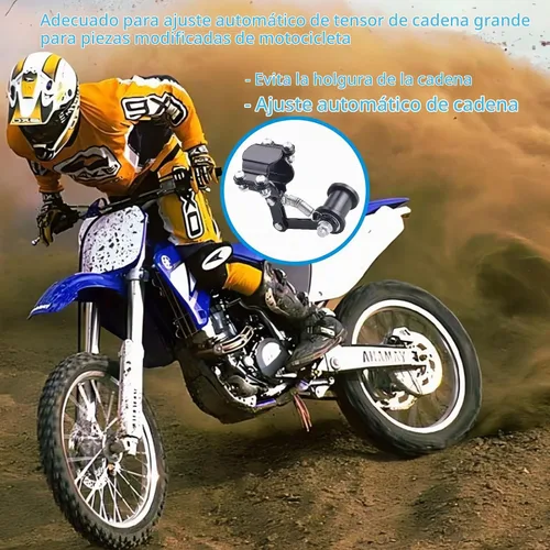 Vista 7 de Tensor de Cadena Universal para Bicicleta Motorizada Tensor de Cadena Pesada Ajustador Tensor de Cadena de Piñón de Resorte para Bicicleta
