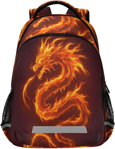 Vista 22 de ALAZA Mochilas de viaje con diseño de mariposa, luna y estrella, color azul turquesa, mochila escolar para hombres, mujeres, adolescentes y niños