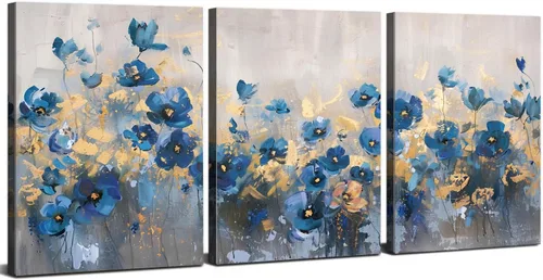 Vista 14 de AIYISU 3 piezas de arte de pared de cocina con copas de vino para decoración de pared del comedor Cuadros de copas de vino en teja, gris y oro