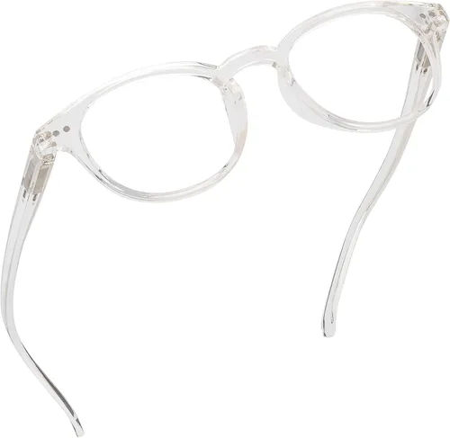 Vista 9 de Readerest Round Blue Light Reading Glasses - Computer Glasses w/Spring Hinges - UV Protection, Anti Glare & Eye Strain