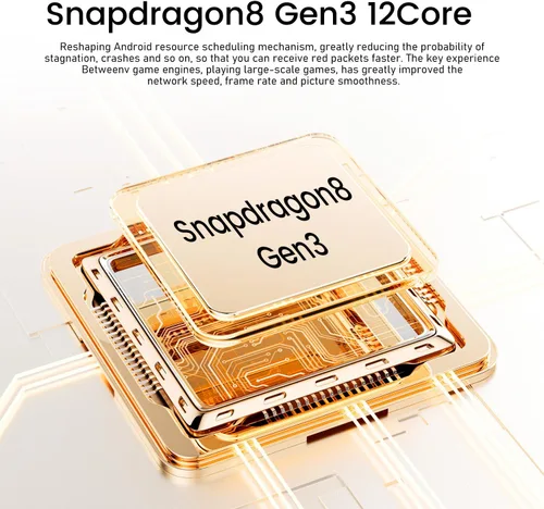 Vista 7 de Smartphone I25 Ultra Flagship Killer - Snapdragon 8 Gen 3, 16 GB+512 GB, pantalla FHD+ masiva de 6.99 pulgadas, cámara Pro de 108 MP+68 MP, batería