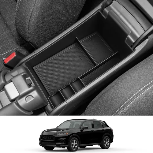 Vista 10 de CDEFG Bandeja organizadora de consola central Honda HR-V 2023 2024 2025 2026 para Honda HR-V 2023-2026 (deporte, EX-L, LX), accesorios para consola