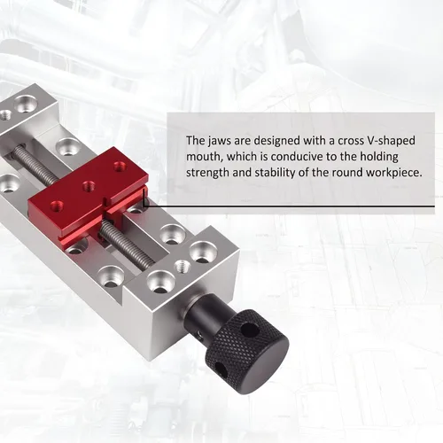Vista 2 de RATTMMOTOR Mejora de la abrazadera de tornillo de banco del router CNC, máquina grabadora DIY de alta precisión abrazadera de sujeción mini tornillo