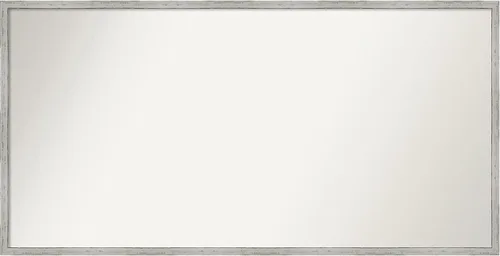 Vista 336 de Amanti Art Espejo de baño blanco para sobre el fregadero, 22 x 45 pulgadas, espejo de tocador rectangular blanco Lucie, marco de madera moderno