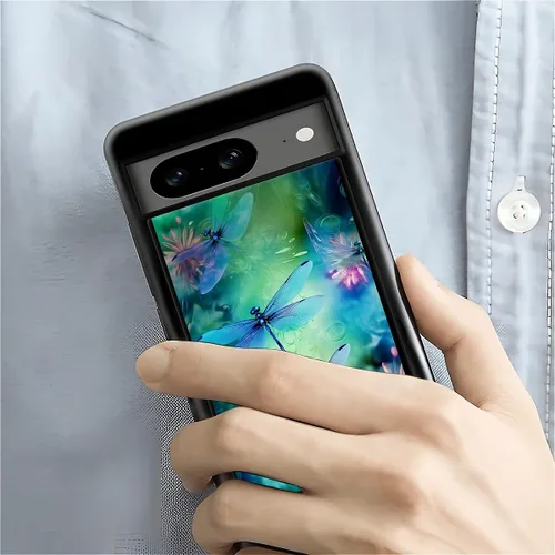Vista 133 de Compatible con Google Pixel 4A 5G Mobile Case Creative Acrylic Panel trasero Silicona Protección Grip especialmente diseñado para Google Pixel 4A 5G