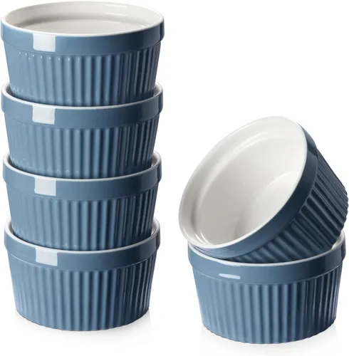 Vista 12 de DOWAN Cuencos para inmersión de 1.5 onzas, mini ramequines, pequeños platos de porcelana Ramekin, tazas de postre pequeños cuencos para condimentos
