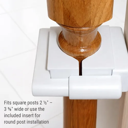 Vista 6 de KidCo Kit de instalación de puerta de escalera K12 - Configuración sin problemas para bebés - Puerta de escalera