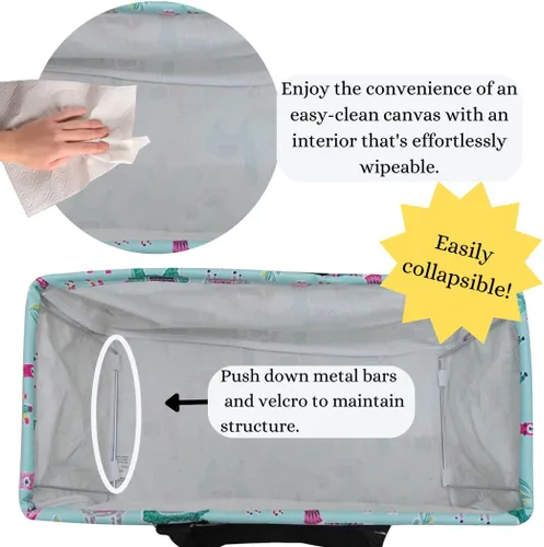 Vista 451 de NGIL Bolsa de comestibles reutilizable extra grande plegable de gran tamaño para comestibles, almacenamiento, picnic, playa, Estampado