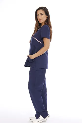 Vista 2 de Just Love Conjuntos de uniformes médicos para mujer (envoltura simulada)