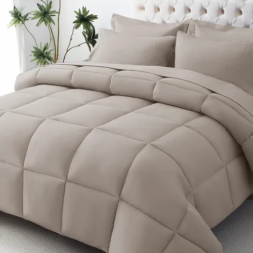 Vista 33 de JOLLYVOGUE Juego de edredón individual XL, cama ultrasuave en una bolsa, tamaño individual XL, 5 piezas, juego de ropa de cama certificado Oeko-TEX