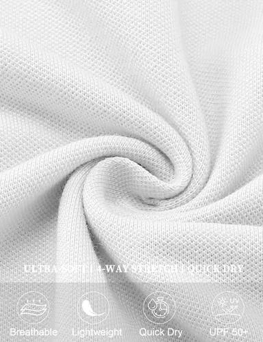 Vista 4 de Ivicoer Camiseta de golf para mujer, tipo polo, sin mangas, con cuello de tenis, ajuste seco, ropa atlética para mujer