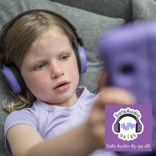 Vista 3 de Hecho para Amazon, auriculares Bluetooth para niños, edades (8-15)