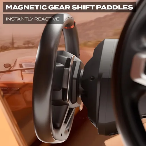 Vista 5 de Thrustmaster T248X Racing Wheel and Magnetic Pedals HYBRID DRIVE Magnetic Paddle Shifters Dynamic Force Feedback Screen with Racing Information XBOX