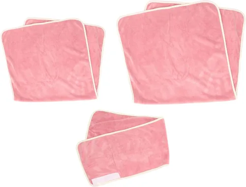 Vista 8 de Beavorty Juego de toallas blancas para baño, 1 juego de toalla facial de spa, toalla de ducha, toalla de belleza para la cabeza, absorbente