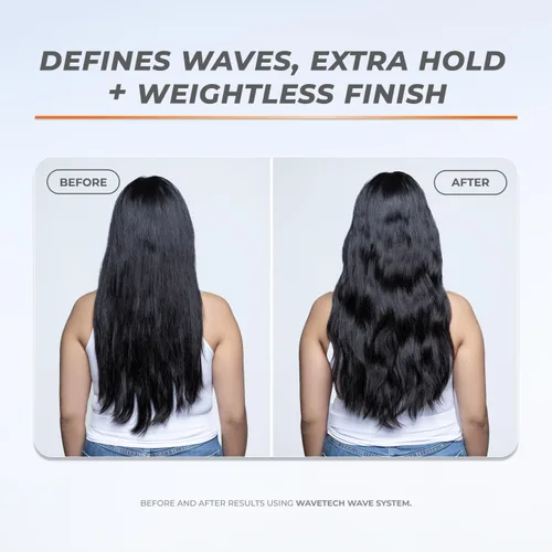 Vista 3 de XMONDO Hair Wavetech Extra Hold Wave Foam - Fórmula vegana con provitamina B5 y nutrientes antiencrespamiento para combatir la estática, controlar