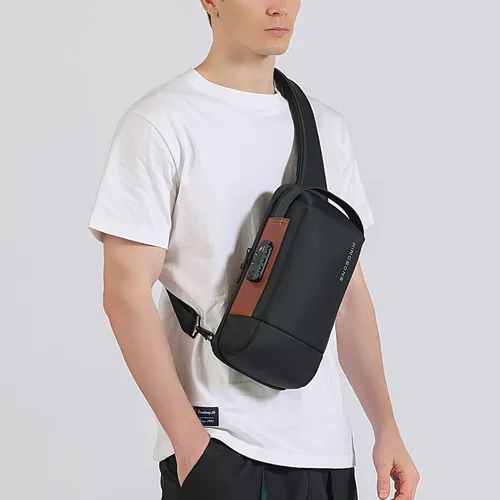 Vista 8 de KINGSONS Bolso cruzado para hombres y mujeres, pequeño, cruzado, casual, de viaje, pequeño, deportivo, senderismo, ciclismo, día (azul claro)