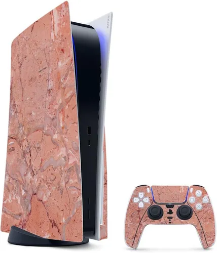 Vista 47 de MightySkins - Skin para juegos para PS5 / Playstation 5 Bundle – Mármol ámbar Envoltura protectora de vid Fácil de aplicar y cambiar