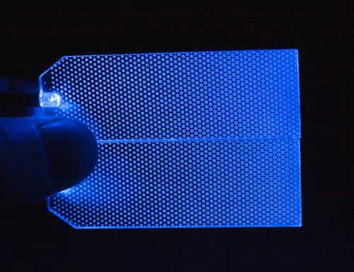 Vista 6 de Kit de bricolaje para cosplay con luz LED acrílica, kit de luces para casco RGB superhéroe para hombres y niños, azul