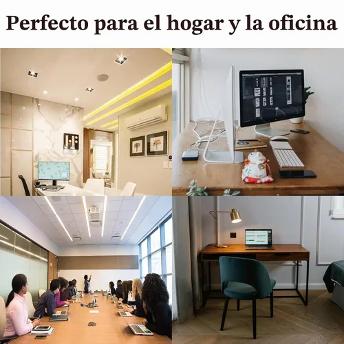 Vista 8 de Cable de extensión para teléfono fijo con enchufe estándar RJ-11 6P4C (3 pies-paquete de 3, negro)