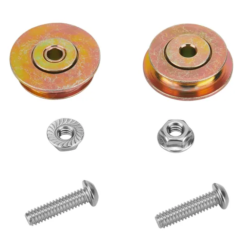 Vista 2 de Kit de rodamientos de riel de corte para rodillos Tapco Pro y Max Siding Brake 12334, tornillos 12364, tuercas de bloqueo de acero de aleación 10094