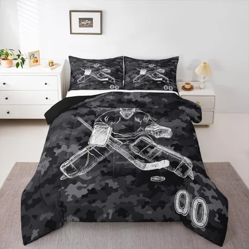 Vista 14 de Erosebridal Juego de edredón de béisbol tamaño individual, juegos de ropa de cama deportiva para niños, edredones y juegos de ropa de cama de nido