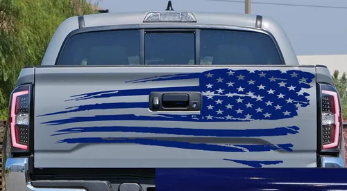 Vista 3 de Adhesivo adhesivo para puerta trasera o ventana de la puerta trasera de Estados Unidos para puerta trasera o camioneta, se adapta a Toyota Tacoma