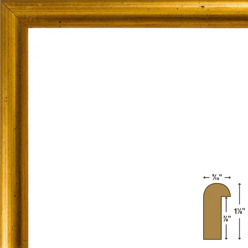 Vista 3 de Craig Frames Bullnose, marco de fotos en oro antiguo, 10 x 15 cm