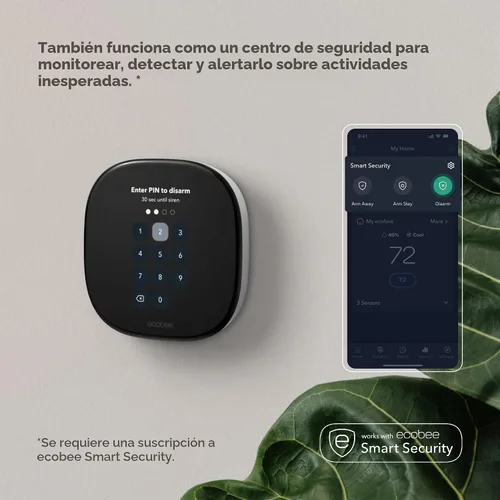Vista 14 de ecobee Termostato inteligente mejorado, termostato Wifi programable