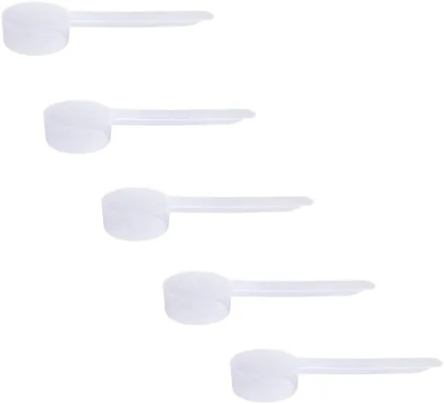 Vista 16 de Cuchara de plástico de mango largo, cucharas medidoras para polvos y gránulos, café, alimentos para mascotas, granos, proteínas, especias y otros
