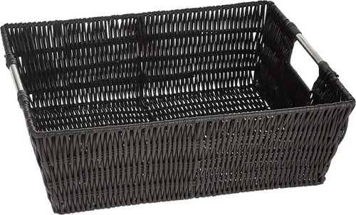 Vista 15 de Whitmor Rattique - Canasto para estante pequeño, gris