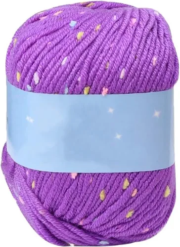 Vista 10 de Hilo de coser para tejer con puntos de 1.76 oz, bufanda, suéter, sombrero, ganchillo artesanal, hilo de lana elegante, simple, suave y cómodo
