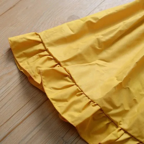 Vista 7 de HIUARA Ropa para niñas pequeñas, moda de manga media, tirantes, parte superior, pantalones cortos de vaquero, falda corta, traje de verano, conjuntos