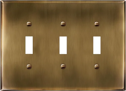 Vista 10 de LIDER Placa de Pared de Metal para Interruptor de Luz de Palanca, Cubierta de Interruptor de Acero Inoxidable, Resistente a la Corrosión