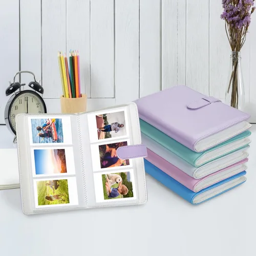 Vista 7 de Phetium Mini álbum de fotos de 108 bolsillos para película Fujifilm Instax Mini, Polaroid Snap, foto de 2x3", tarjeta de foto Kpop, libro álbum tipo