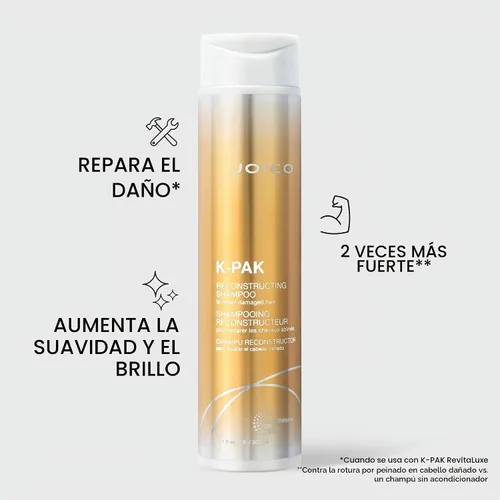 Vista 3 de Joico K-PAK Reconstructing Shampoo Repair Damage & Breakage